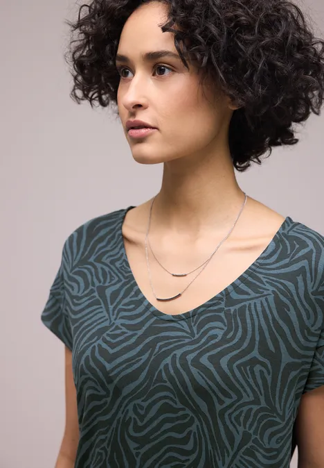 Gemustertes Kleid cool vintage green