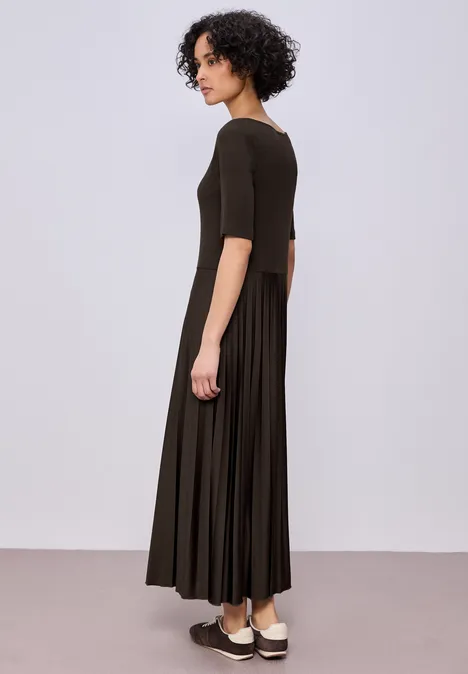 Midi-jurk espresso brown