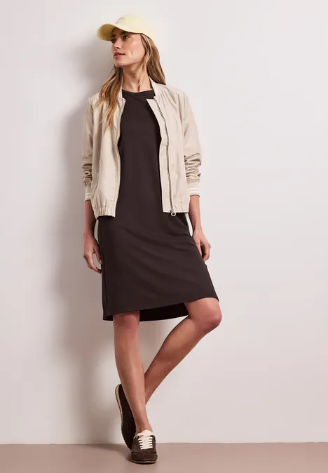 Robe au genou avec manches bouffantes espresso brown Robe au genou avec manches bouffantes espresso brown