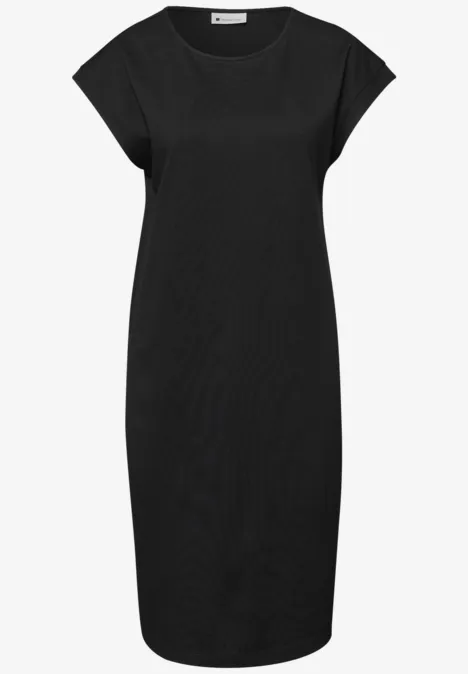 Robe longueur genou en jersey Black