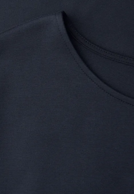 Knielanges Kleid aus Jersey shadowed navy