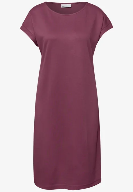 Robe longueur genou en jersey dark clouded blush