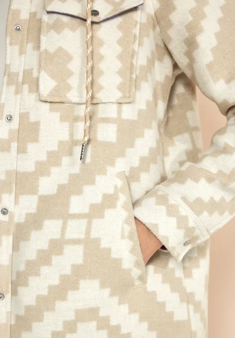 Surchemise à capuche rich sand