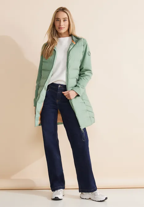 Softshell Mantel dune green