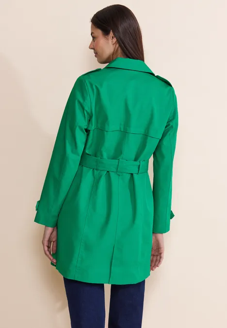 Klassischer Trenchcoat fresh spring green