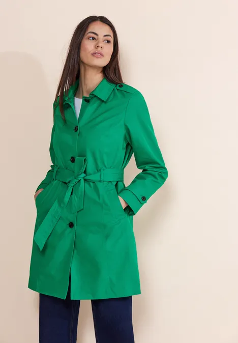 Klassischer Trenchcoat fresh spring green