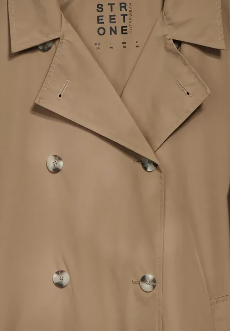 Moderner Trenchcoat dark nutty mocca
