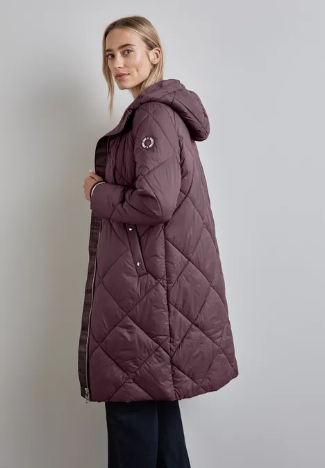Gefütterte Steppjacke berry brown