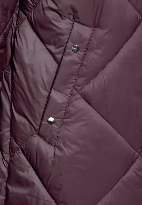 Gefütterte Steppjacke berry brown