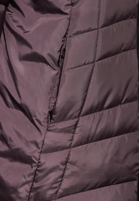 Veste matelassée berry brown