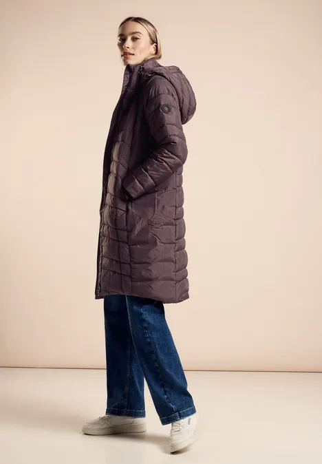Manteau matelassé berry brown