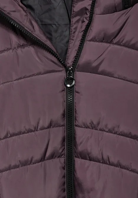 Manteau matelassé berry brown