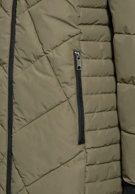 Steppjacke winter moss green