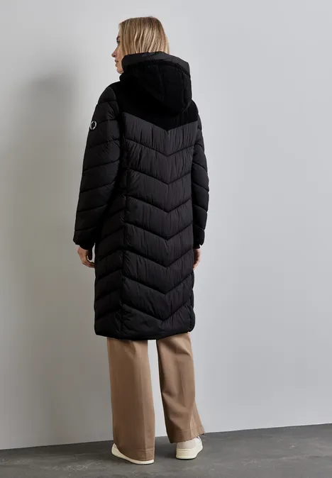 Strukturmix Jacke Black