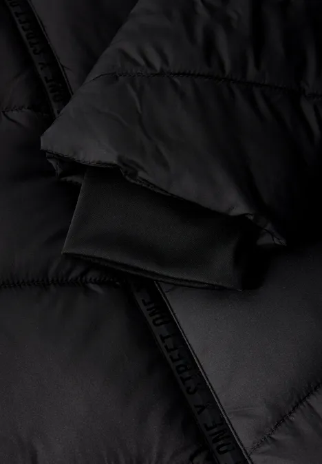 Strukturmix Jacke Black