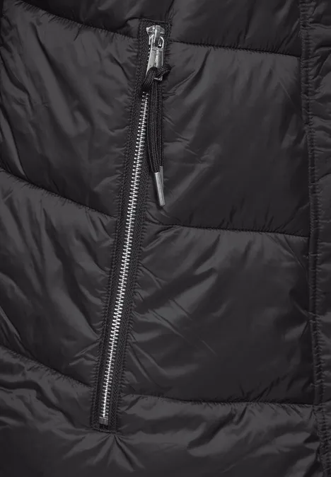 Jacke mit abnehmbarer Kapuze Black