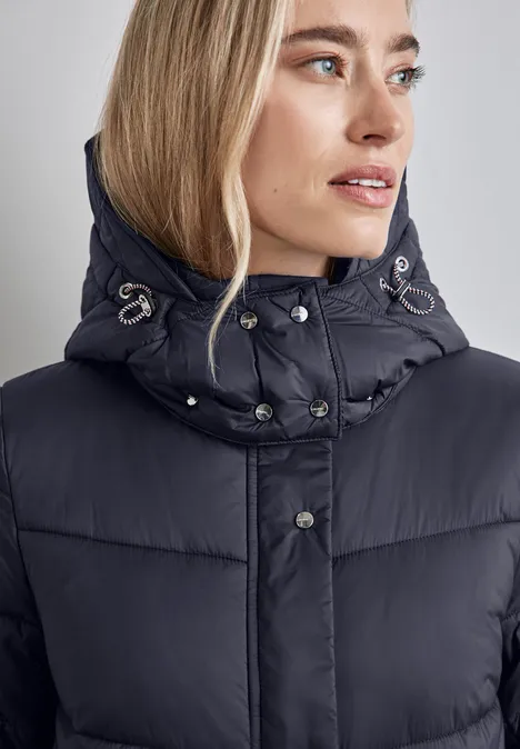 Jacke mit abnehmbarer Kapuze gravity blue