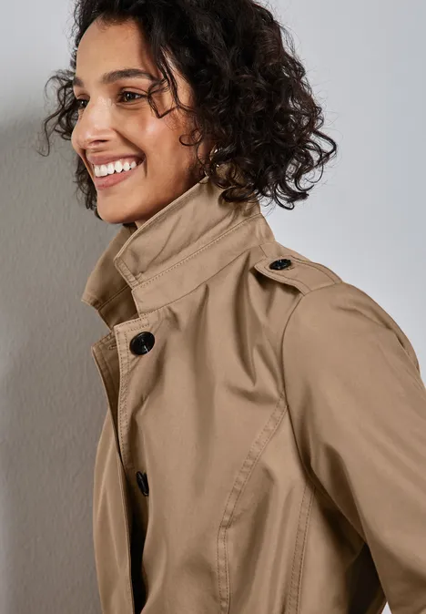 Trench-coat dark nutty mocca