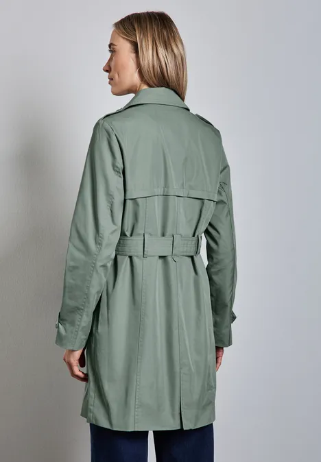 Trench-coat dune green