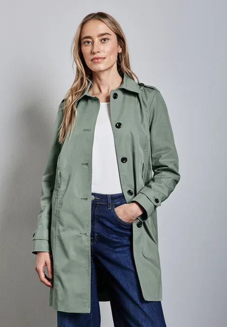 Trench-coat dune green