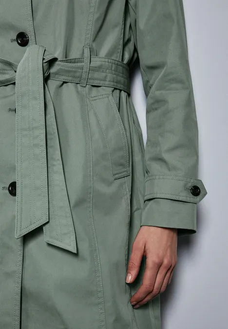 Trench-coat dune green