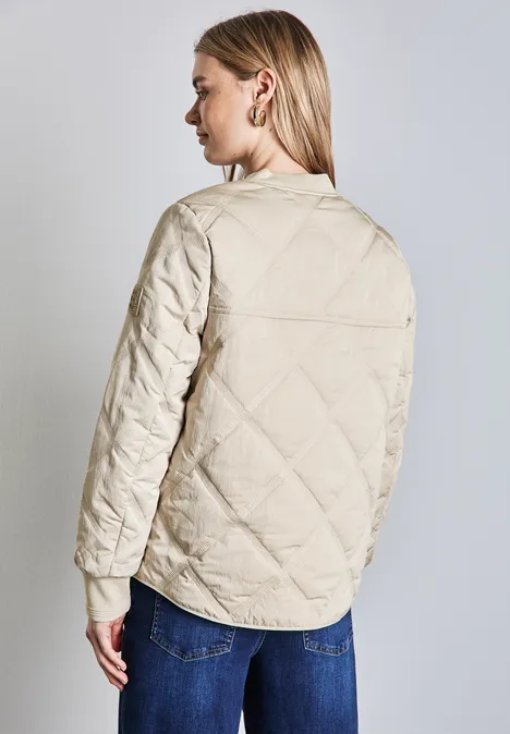 Blouson mit Steppmuster pearly sand