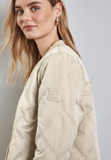 Blouson mit Steppmuster pearly sand