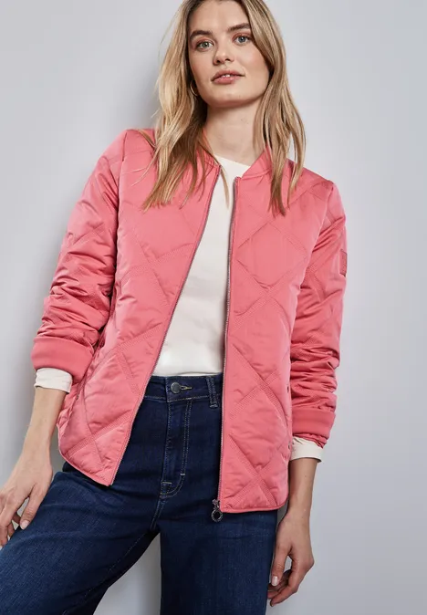 Blouson mit Steppmuster light coral pink