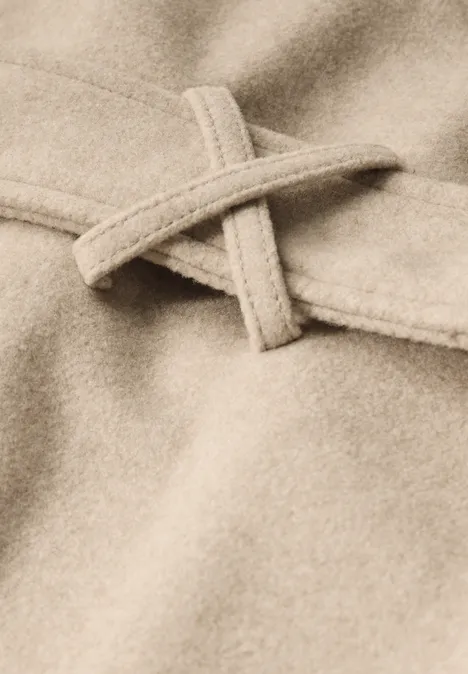 Manteau à revers desert beige