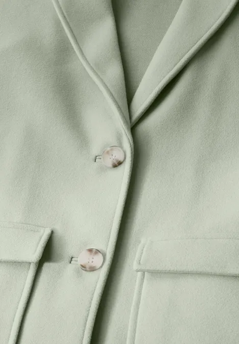Manteau avec col à revers light mint green