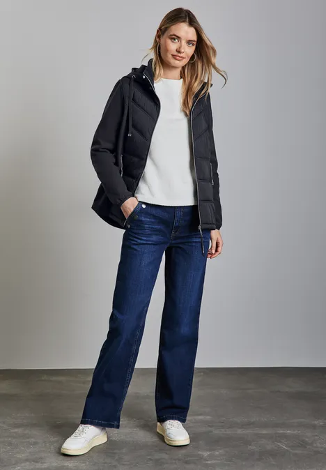 Kurze Softshelljacke gravity blue
