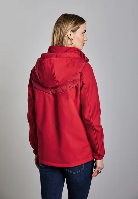 Kurze Softshelljacke strong red