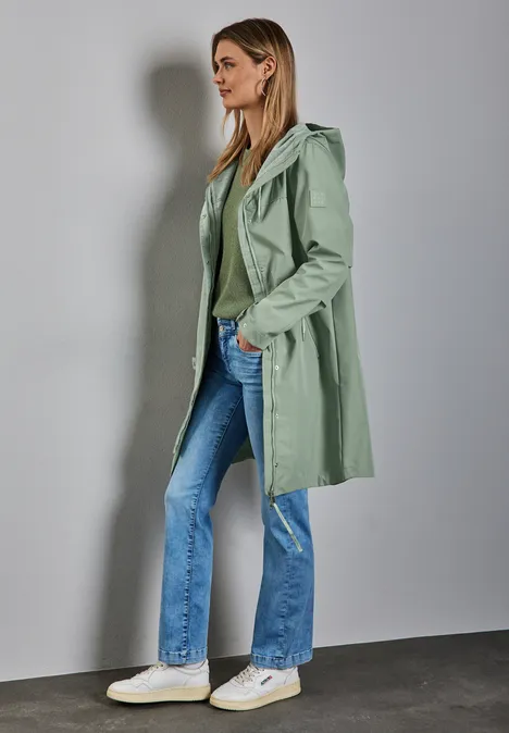 Parka mit Kapuze mint green