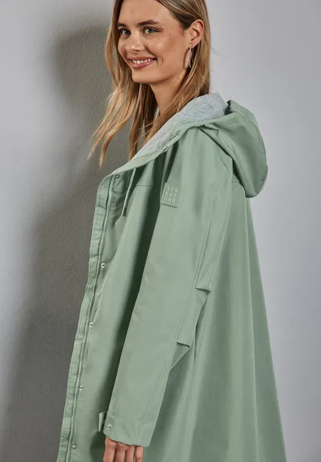 Parka mit Kapuze mint green