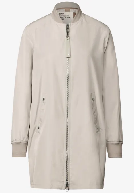 Langer Blouson pearly sand