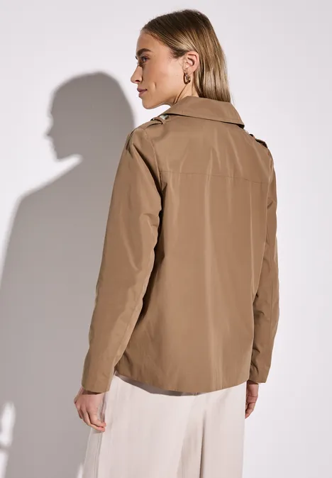 Doppelreihiger Trenchcoat creamy brown