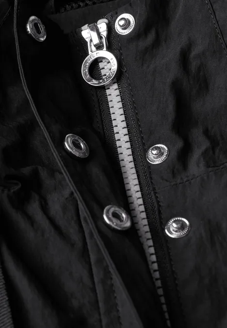 Langer Windbreaker Black