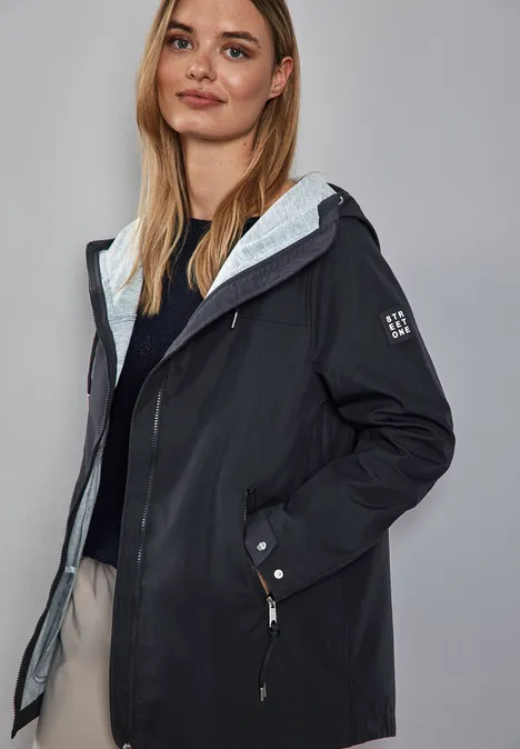 Kurzer Parka gravity blue