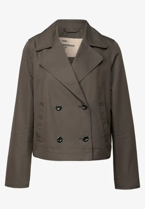 Kurzer Trenchcoat nomad brown