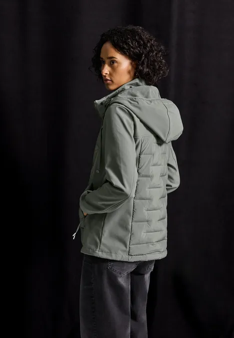 Strukturmix Softshelljacke Fresh Sage