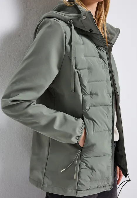Strukturmix Softshelljacke Fresh Sage