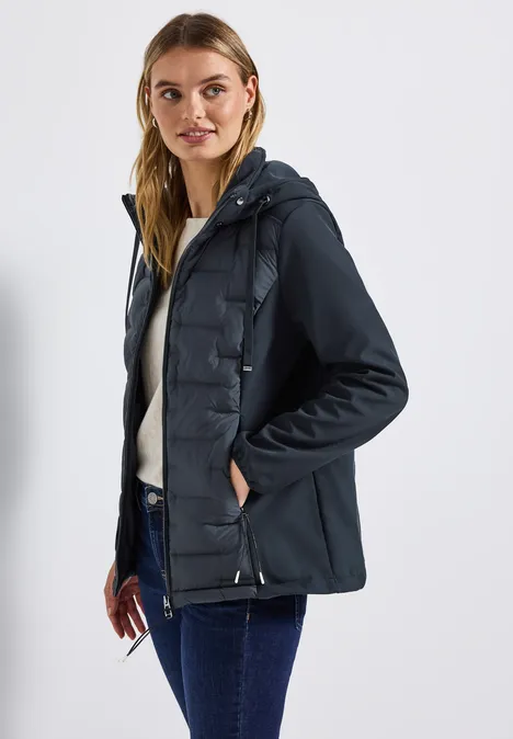 Strukturmix Softshelljacke Obsidian Blue