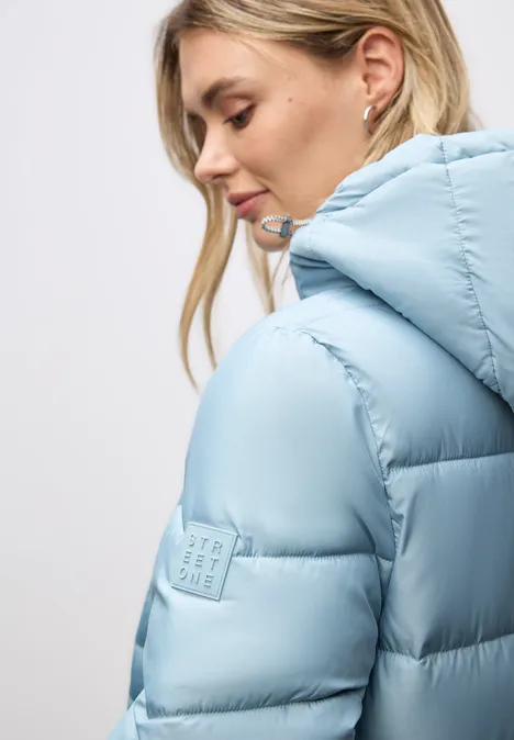 Kurze Steppjacke sterling blue