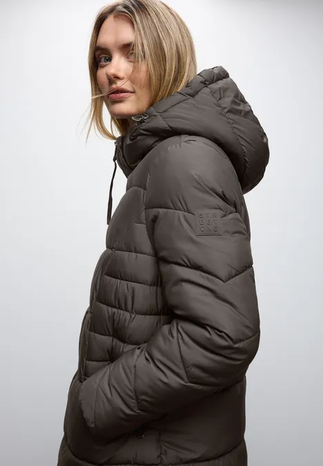 Kurze Steppjacke nomad brown