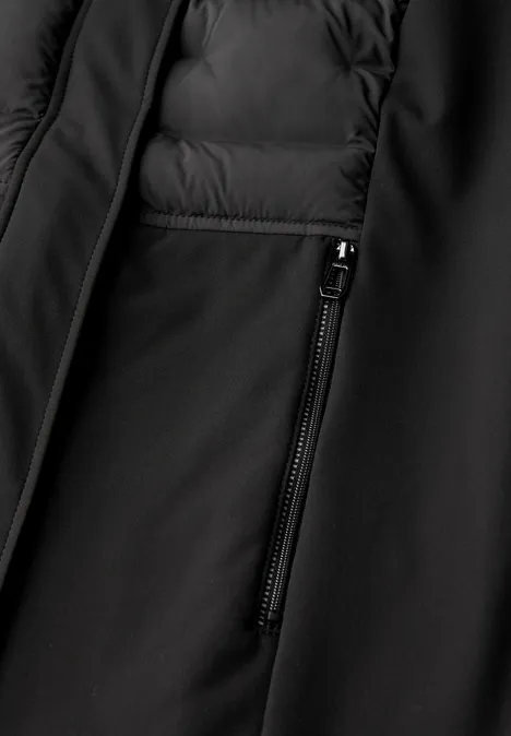 Softshell jas met details Black