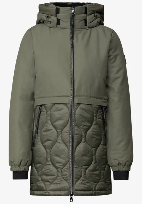 Strukturmix Jacke cypress green