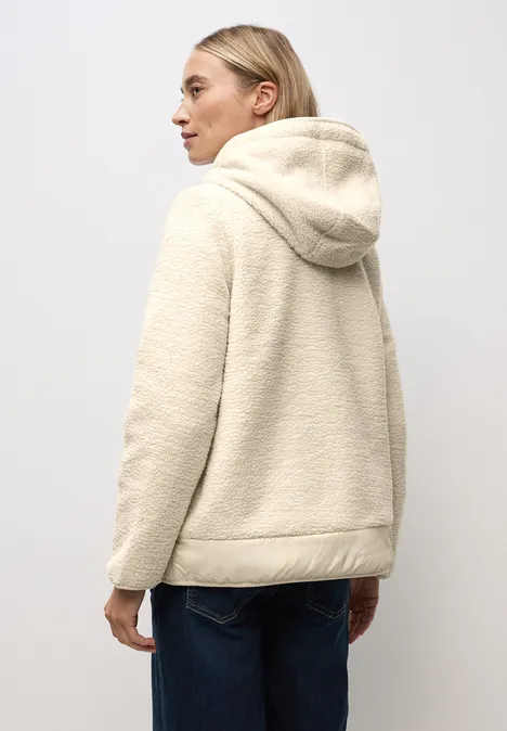 Gevoerd teddyjack pastel sand