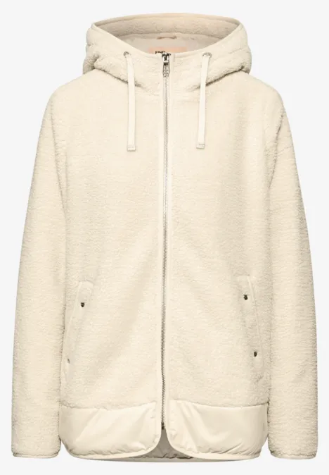 Gevoerd teddyjack pastel sand
