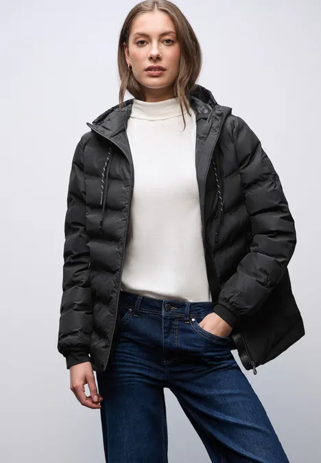 Jasje met gelijmde naden Black