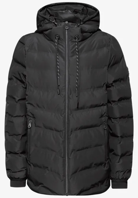 Jasje met gelijmde naden Black